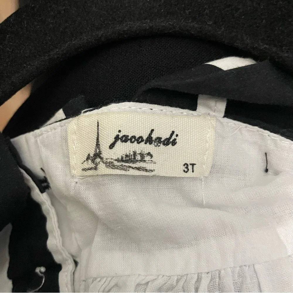 3T Black and White Striped Dress